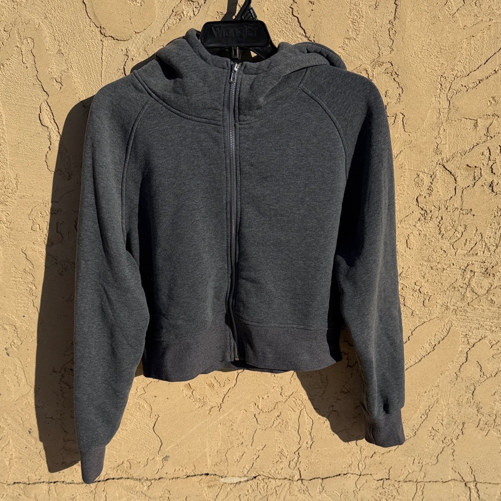 Gray Zip-Up Hoodie